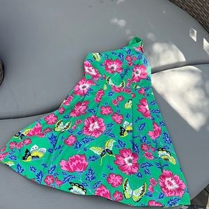 NWT RSVP by TALBOTS funky & colorful dress. Size 4 petite.